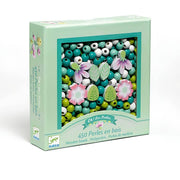 Djeco folhas e flores - contas de madeira para bijuteria +4 anos
