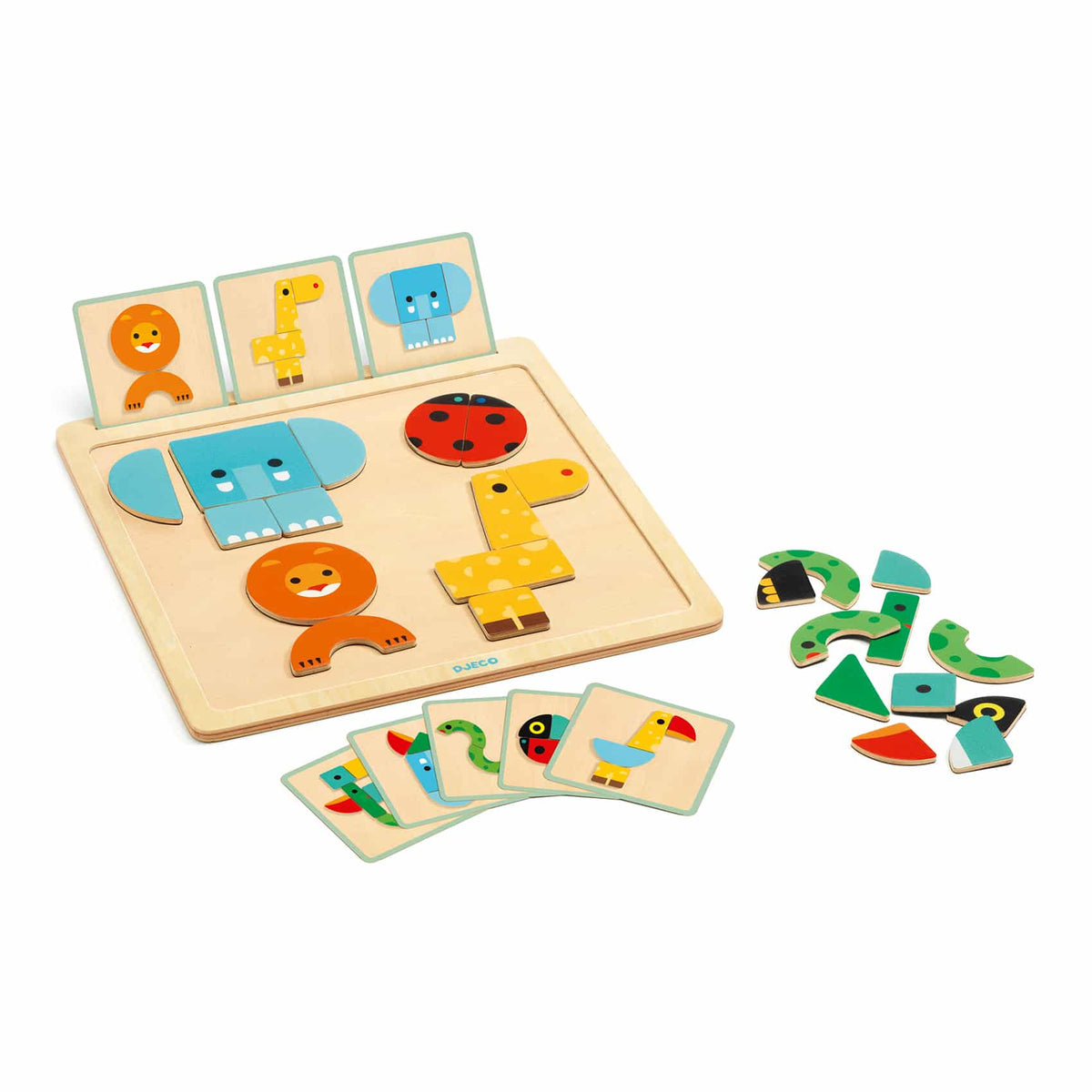 Djeco geobasic - puzzle magnético de animais +24 meses