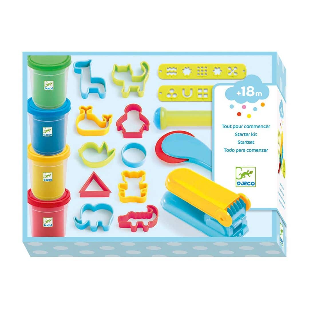 Djeco introdução à plasticina pop - jogo de plasticina infantil +18 meses