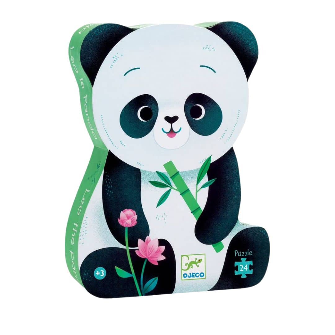 Djeco leo, o panda - puzzle silhueta 24 peças +3 anos