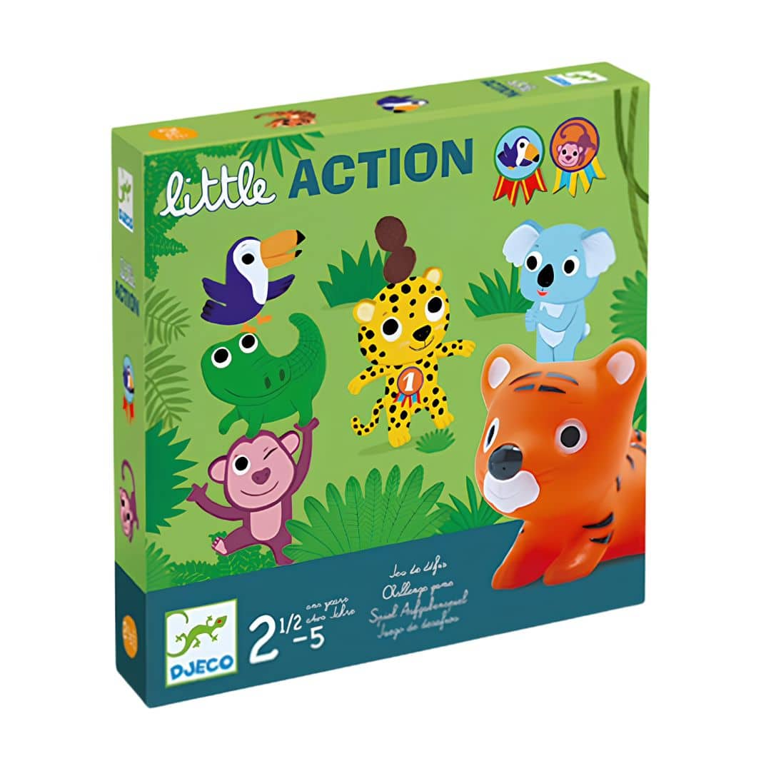 Djeco little action - jogo de desafios e coordenação +30 meses