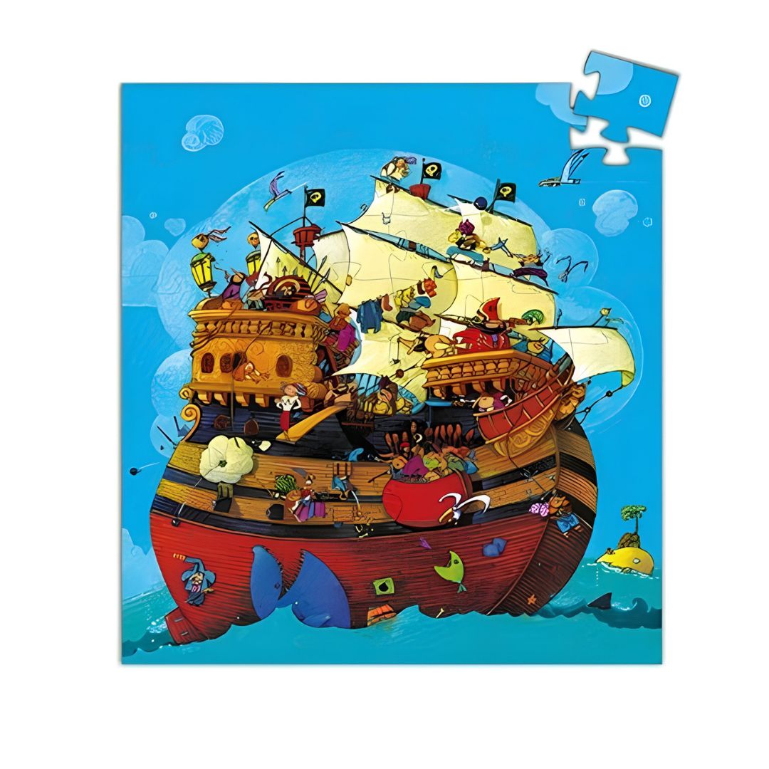 Djeco o barco do barbarossa - puzzle silhueta 54 peças +5 anos