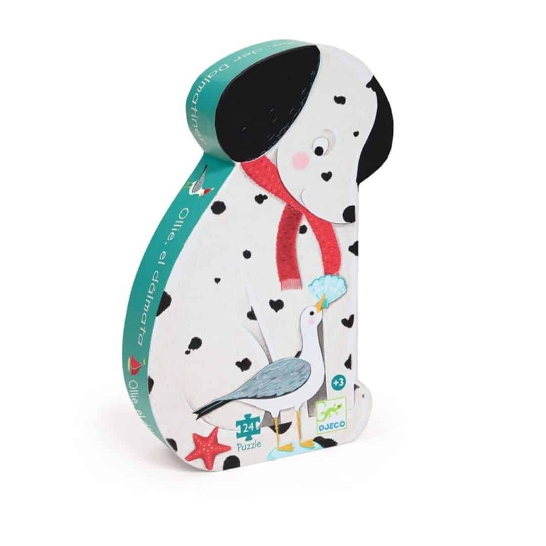 Djeco ollie, a dálmata - puzzle silhueta 24 peças +3 anos