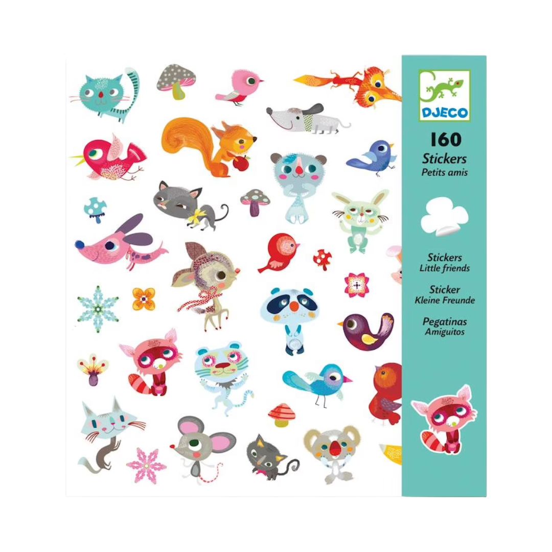 Djeco pequenos amigos - 160 autocolantes infantis +4 anos