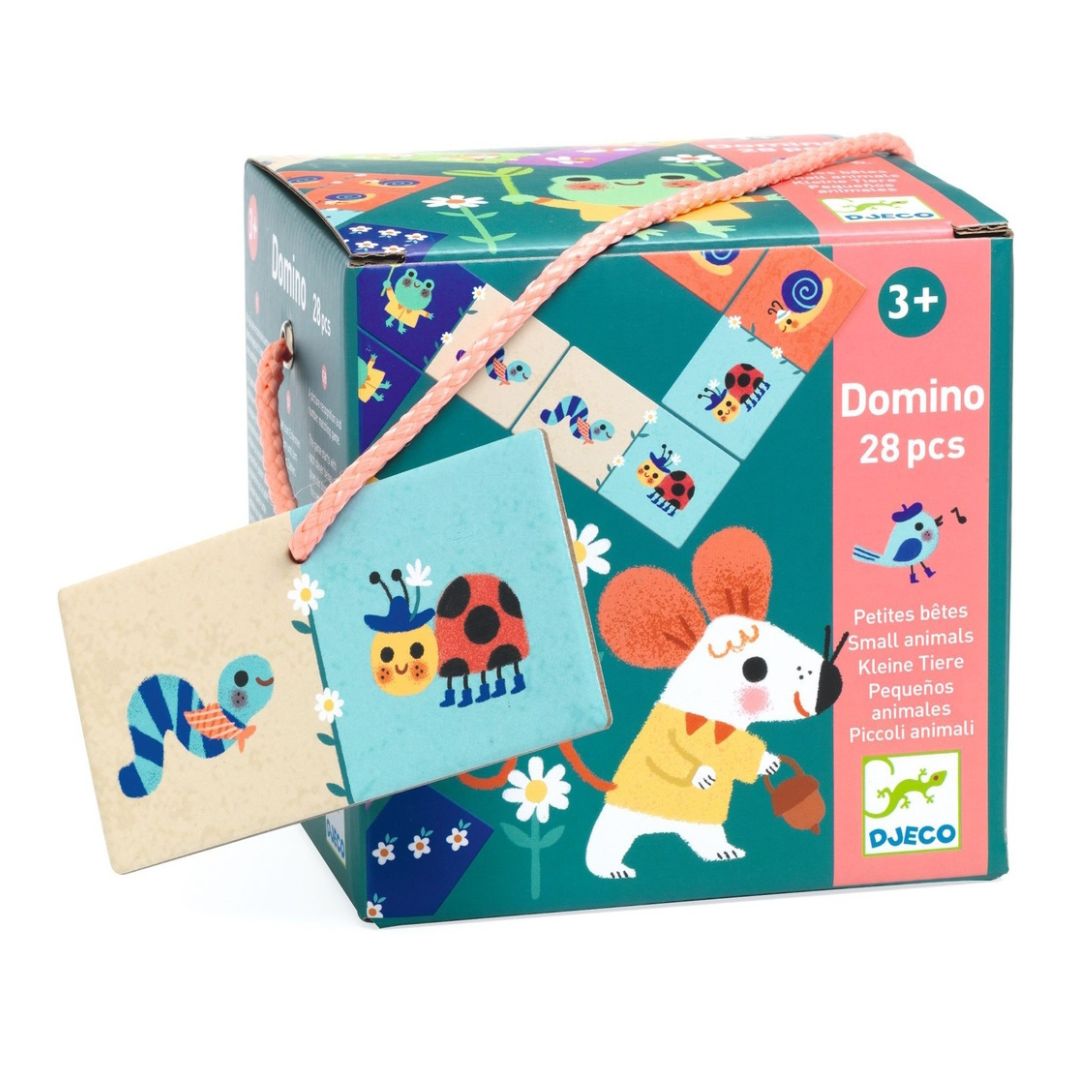 Djeco pequenos animais - jogo de dominó +2 anos