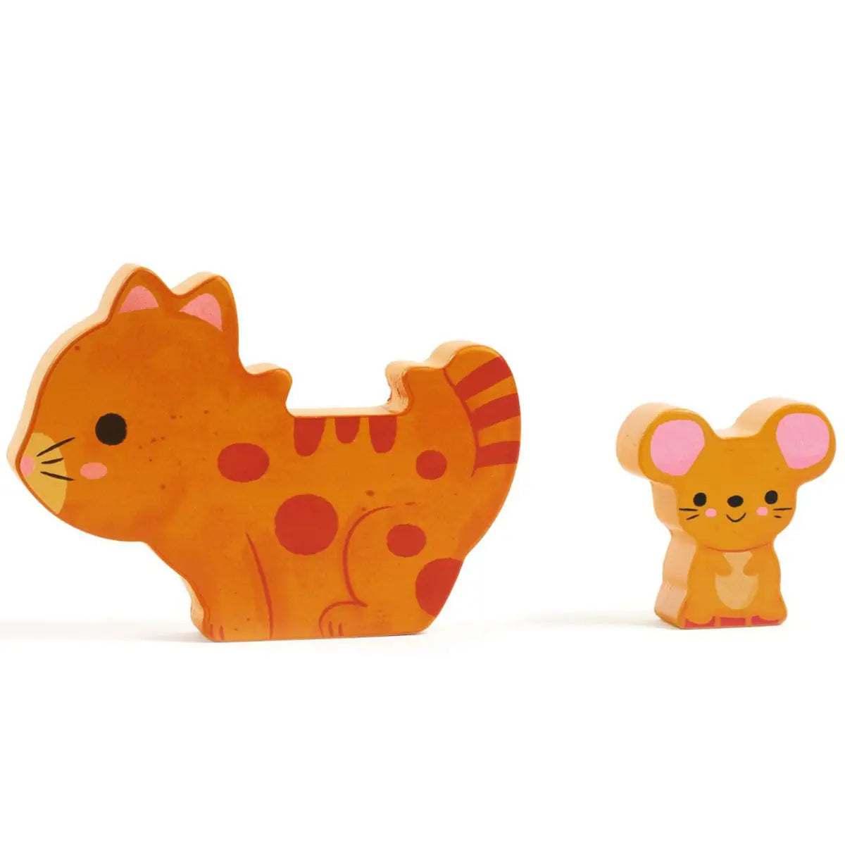 Djeco puzz & play friends - puzzle de madeira c/ animais + 18 meses