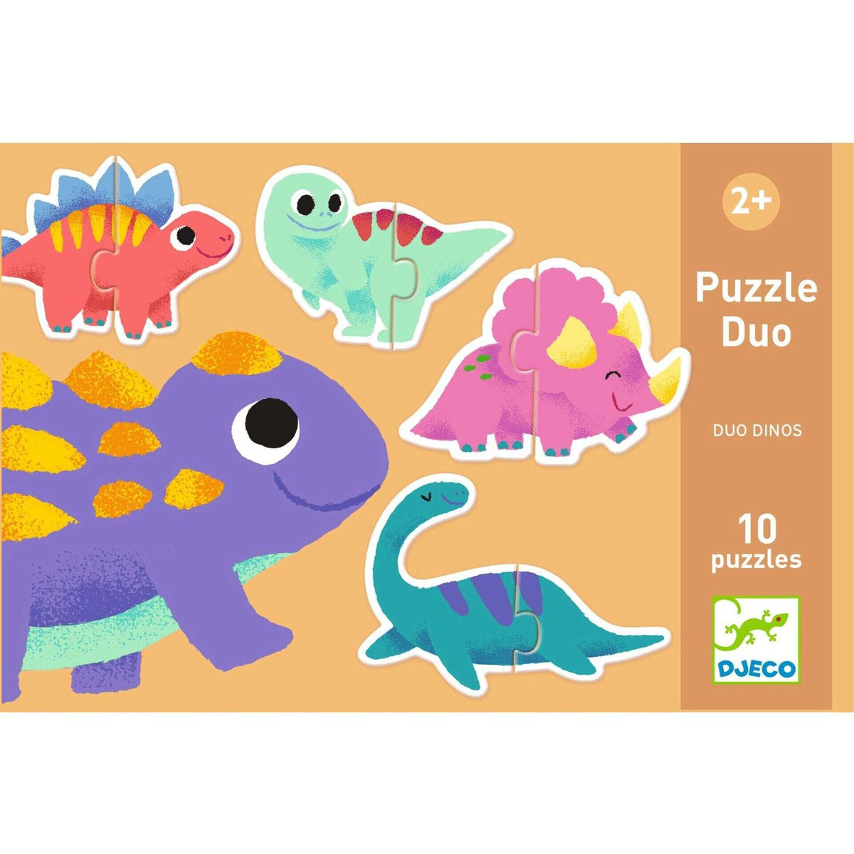 Djeco puzzle duo dinossauros + 24 meses