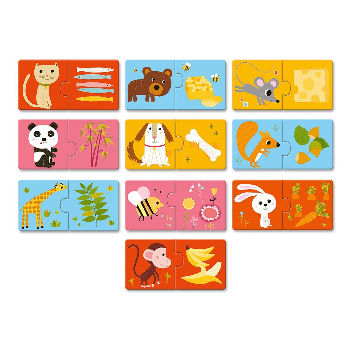 Djeco puzzle duo o jantar está pronto - puzzle educativo +24 meses
