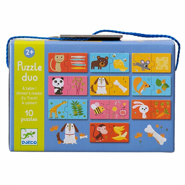 Djeco puzzle duo o jantar está pronto - puzzle educativo +24 meses