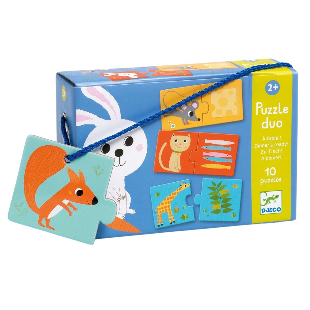 Djeco puzzle duo o jantar está pronto - puzzle educativo +24 meses