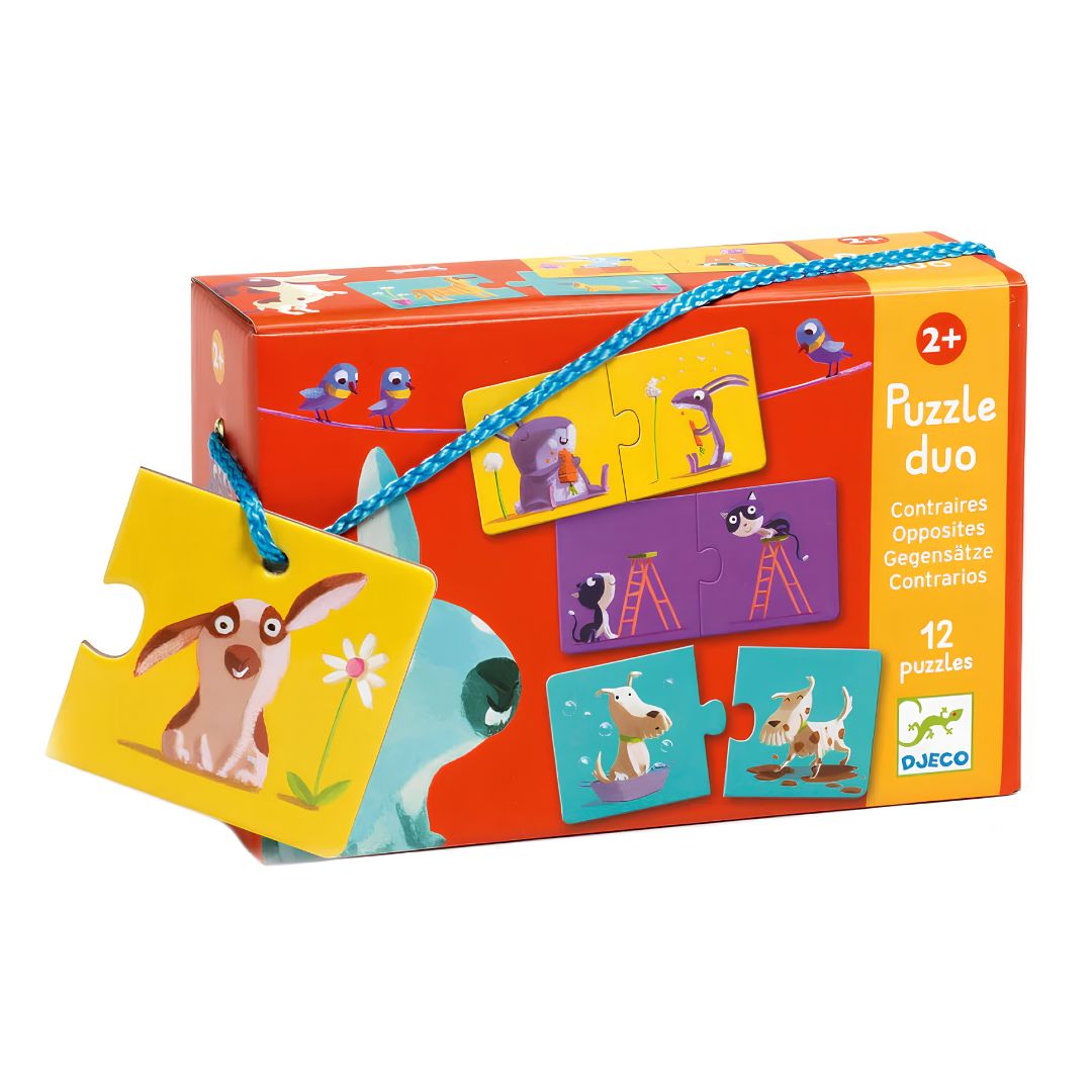 Djeco puzzle duo opostos + 24 meses