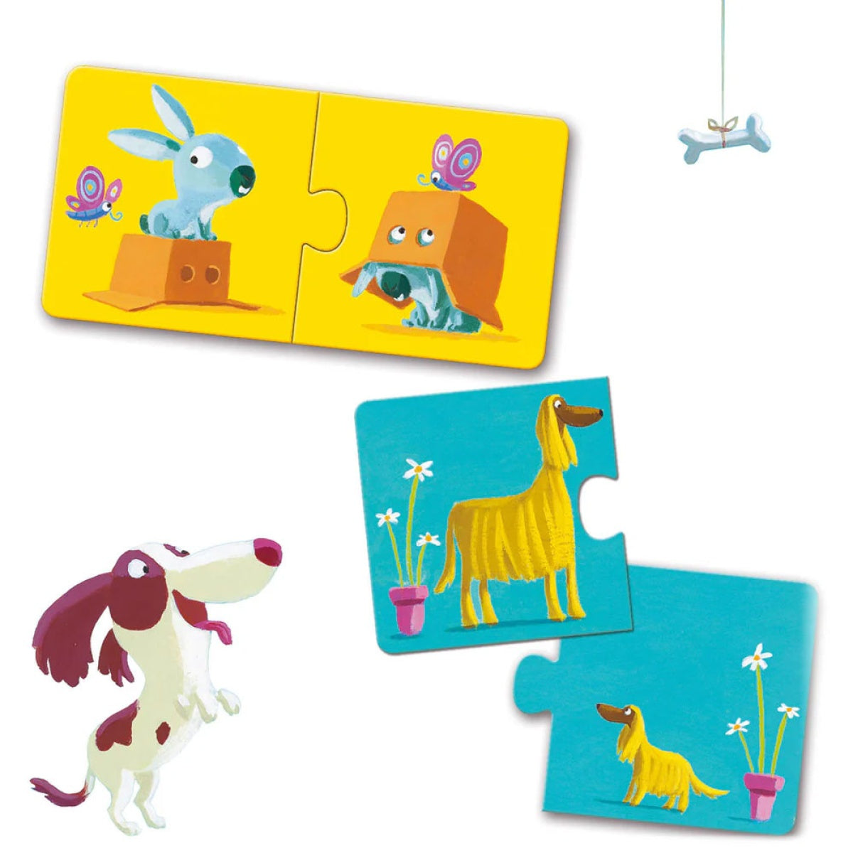Djeco puzzle duo opostos + 24 meses