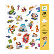 Djeco sereias brilhantes - 160 autocolantes glitter +4 anos