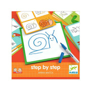 Djeco step by step animais desenha passo a passo + 4 anos