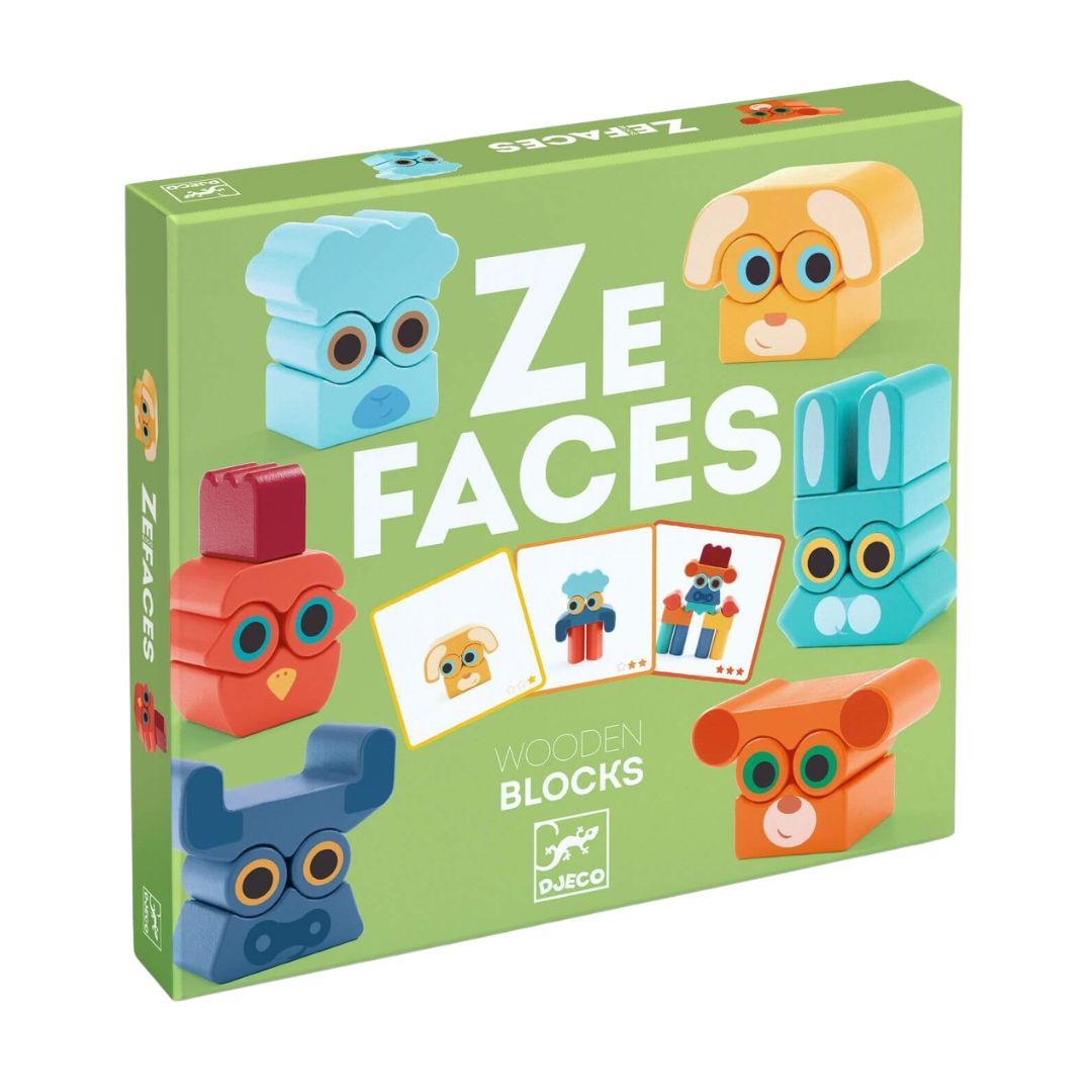 Djeco ze faces - jogo de equilíbrio e expressões faciais +3 anos