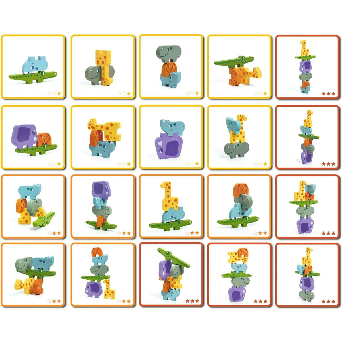 Djeco ze totanimo - jogo de equilíbrio de animais +3 anos