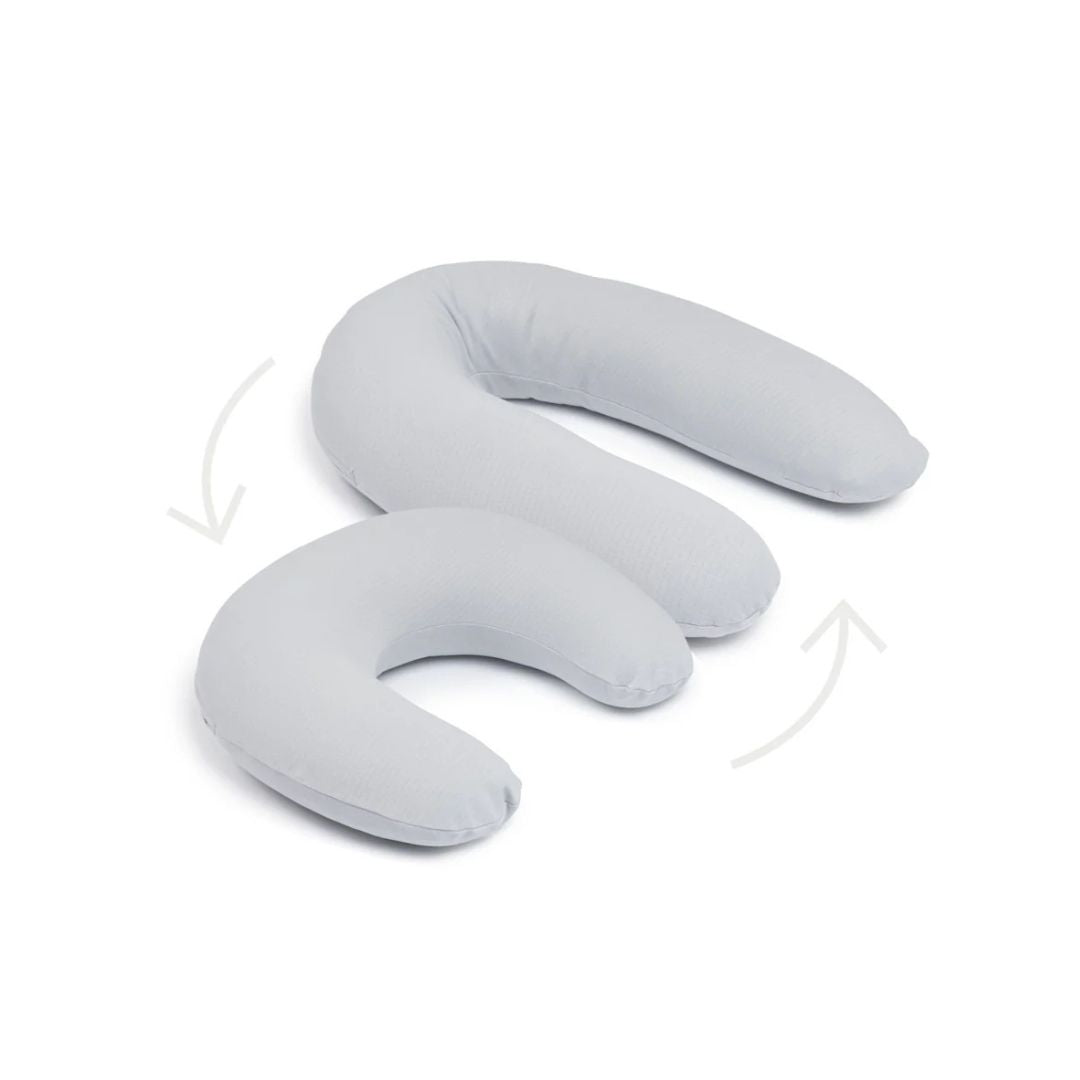 Doomoo almofada de maternidade twisty 2 em 1 pearl grey