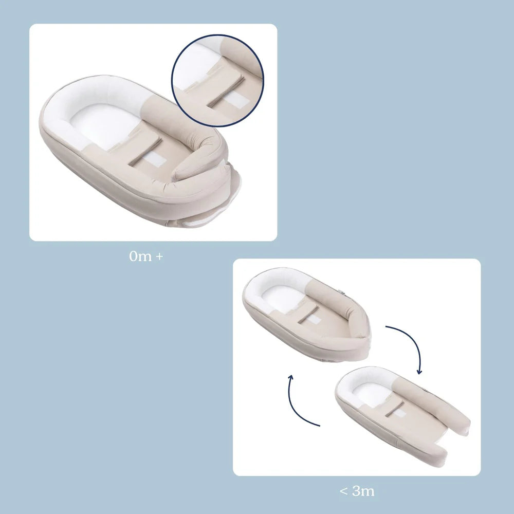 Doomoo cocoon redutor ninho areia jersey