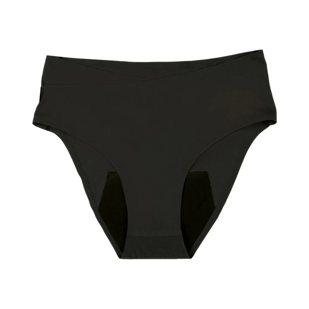 Doomoo flowly cueca pós-parto e mestrual preta xs-s-m