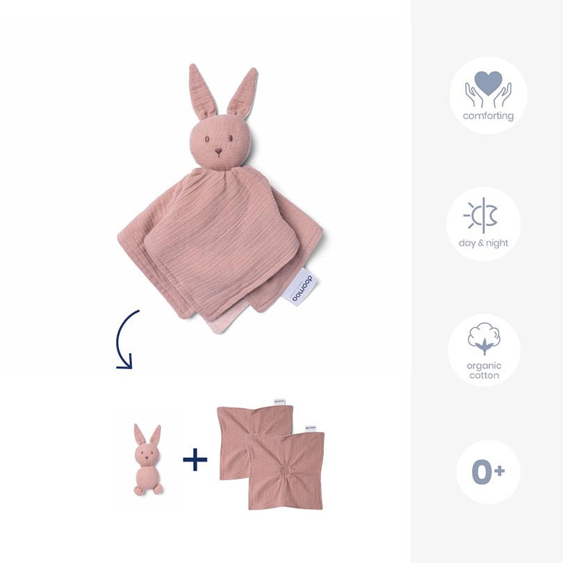 Doomoo you & me doudou rosa
