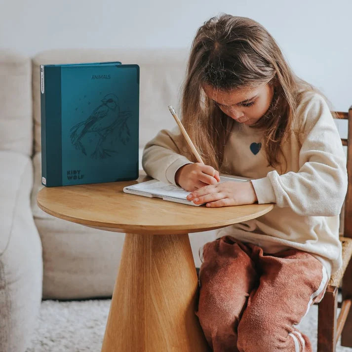 Kidywolf mesa com luz azul para desenho animais + 8  anos