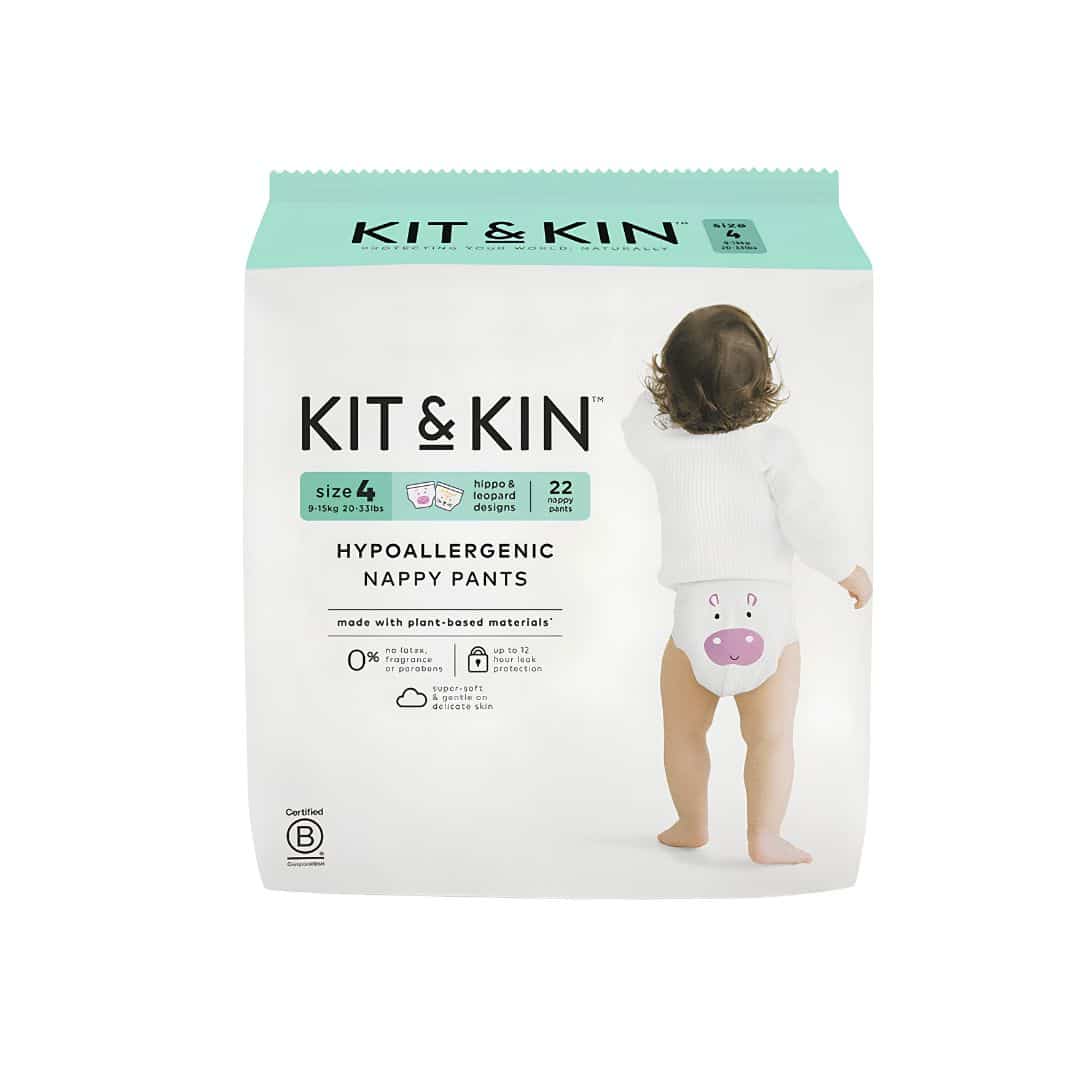 Kit & kin fralda cueca t4 9-15 kg 22 un