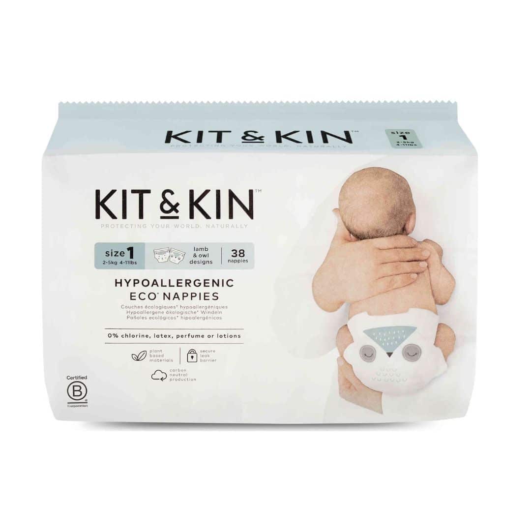 Kit & kin fraldas t1 2-5 kg 38 un