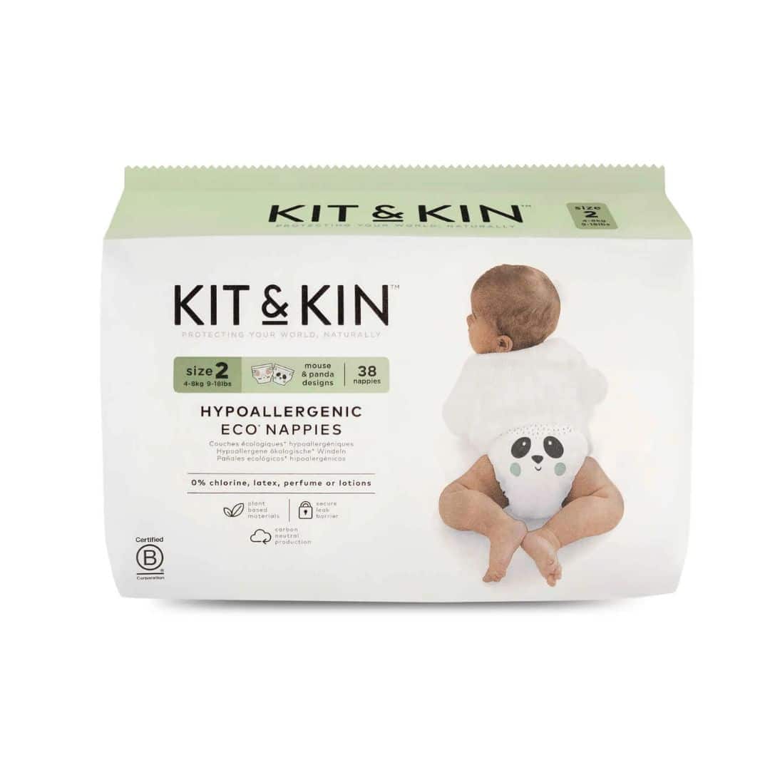 Kit & kin fraldas t2 4-8 kg 38 un