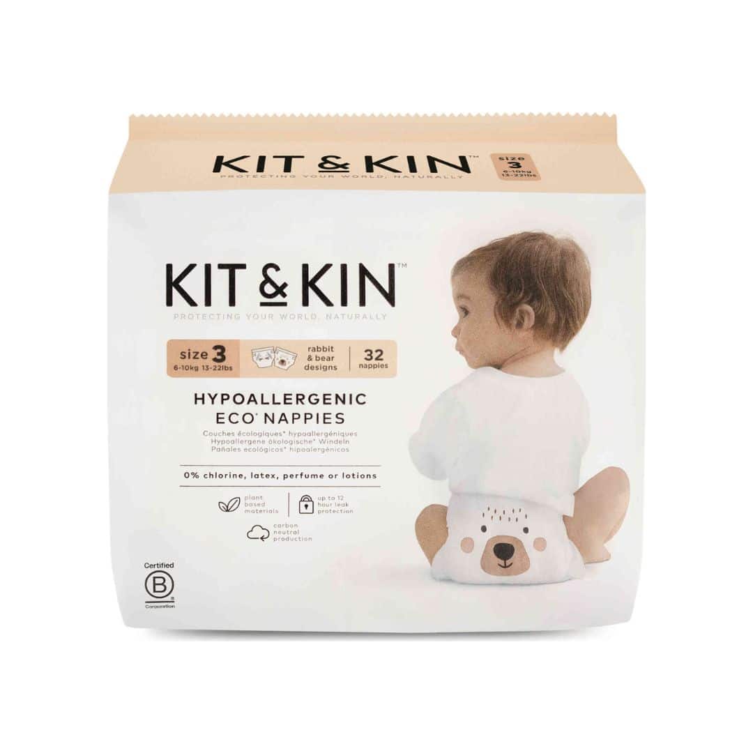 Kit & kin fraldas t3 6-10 kg 32 un