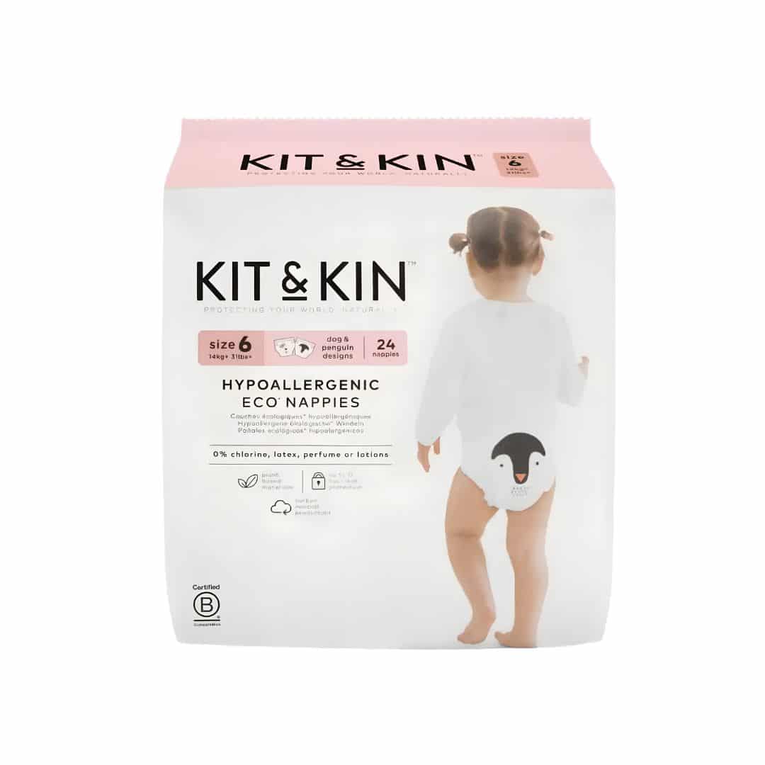 Kit & kin fraldas t6 +14 kg 24 un