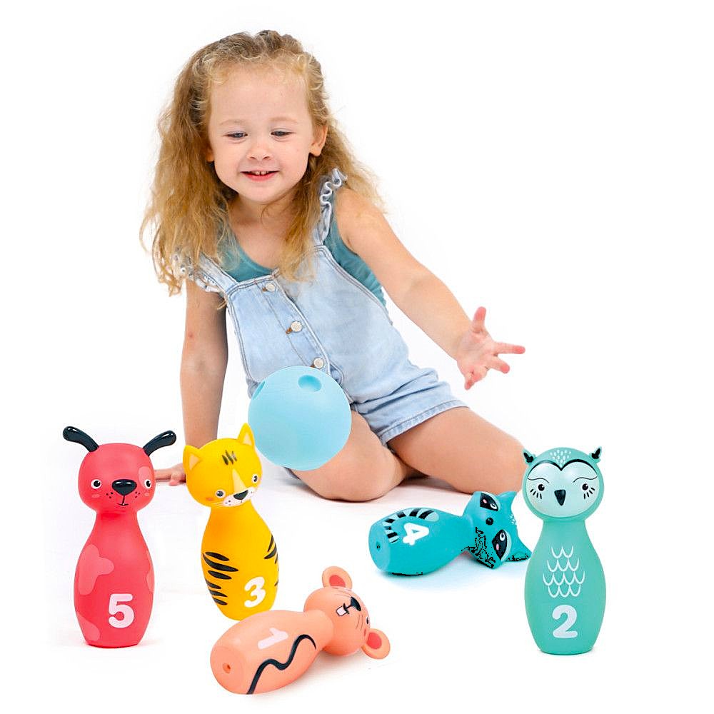 Ludi jogo de bowling com animais +10 meses