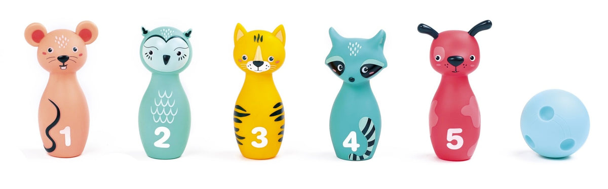 Ludi jogo de bowling com animais +10 meses