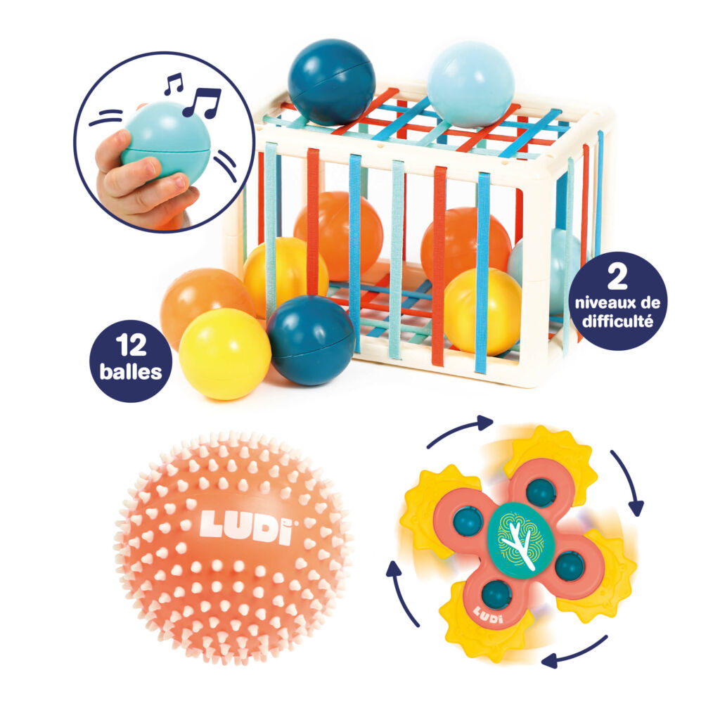 Ludi kit de atividades sensoriais para bebé +10 meses