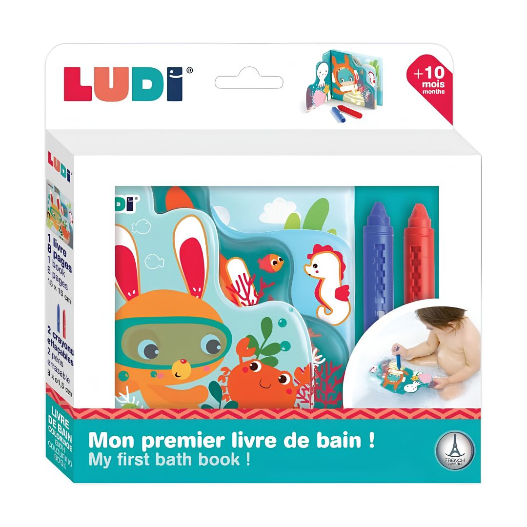 Ludi livro de colorir para o banho +10 meses