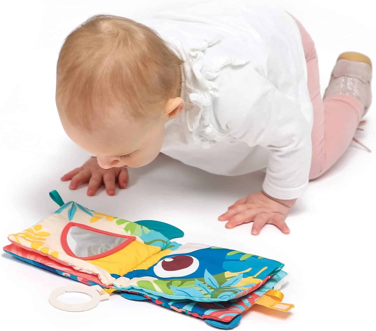 Ludi livro sensorial de tecido selva + 3 meses