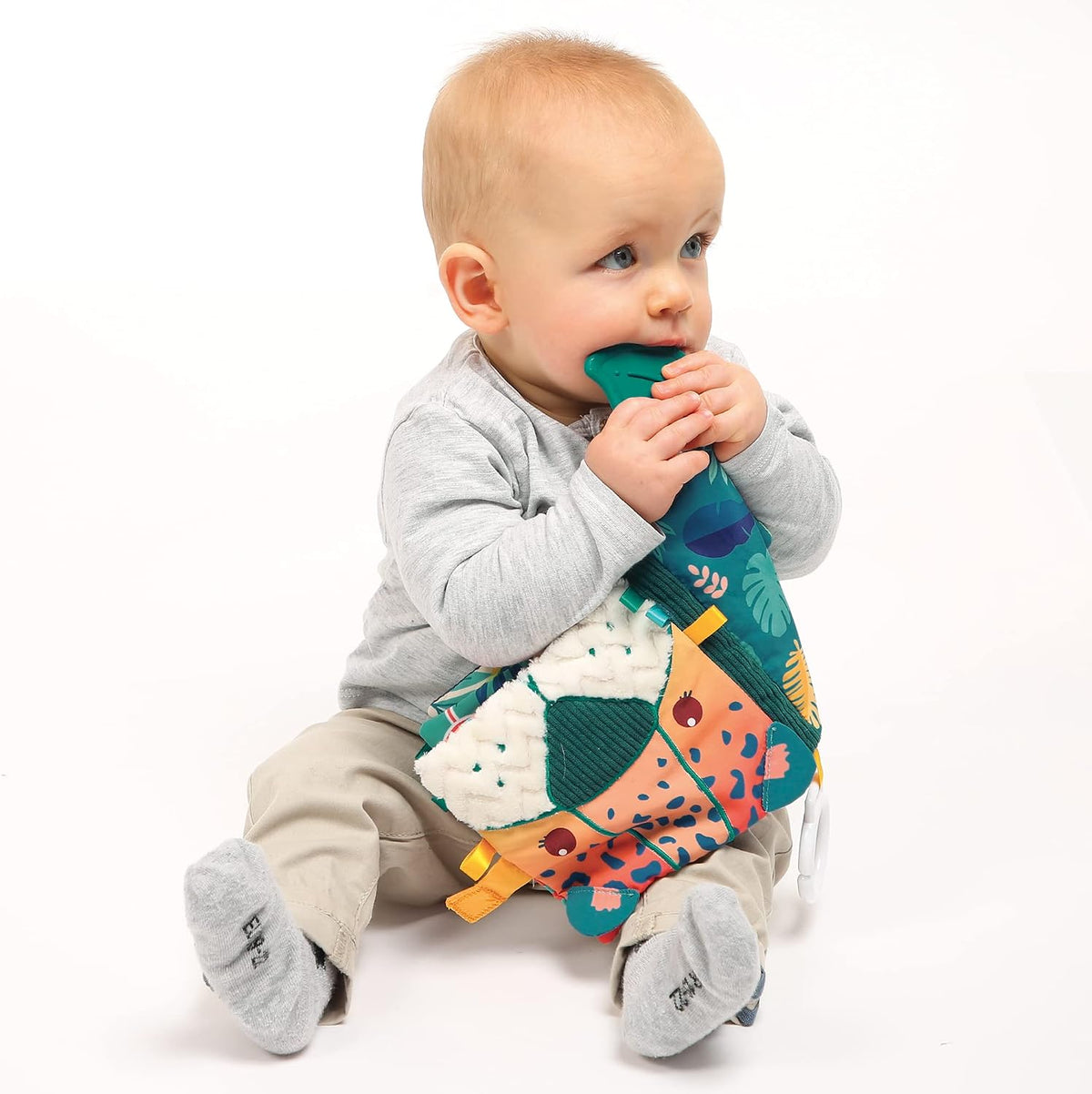 Ludi livro sensorial de tecido selva + 3 meses