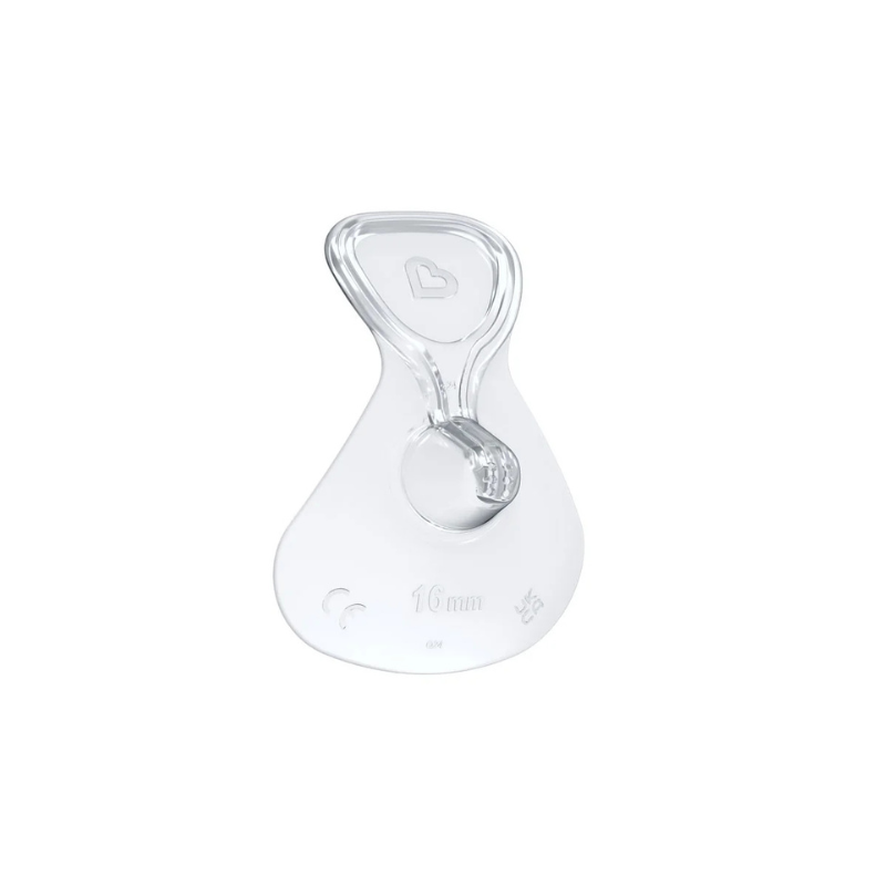 Munchkin kit flow protetor de mamilo com canal transparente tamanho s - 16mm