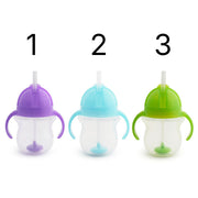 Munchkin tip & sip copo antiderrame palhinha com peso +6 meses 207 ml
