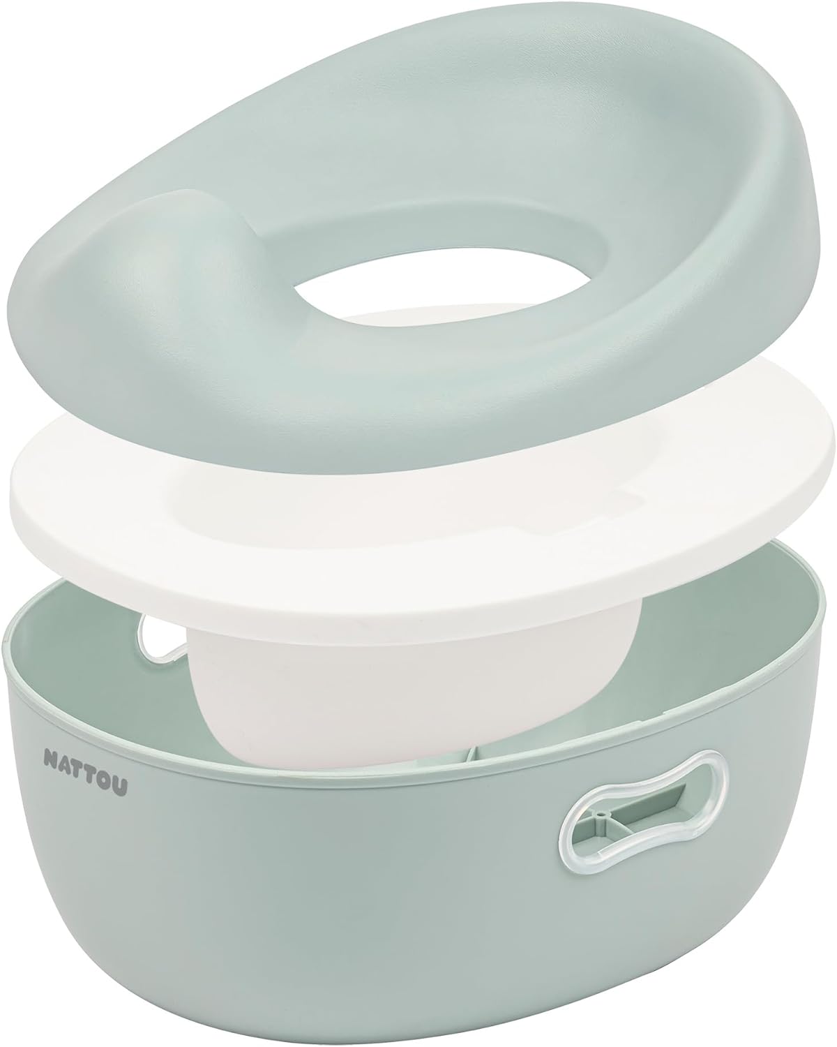 Nattou potty bacio de aprendizagem 3 em 1 verde