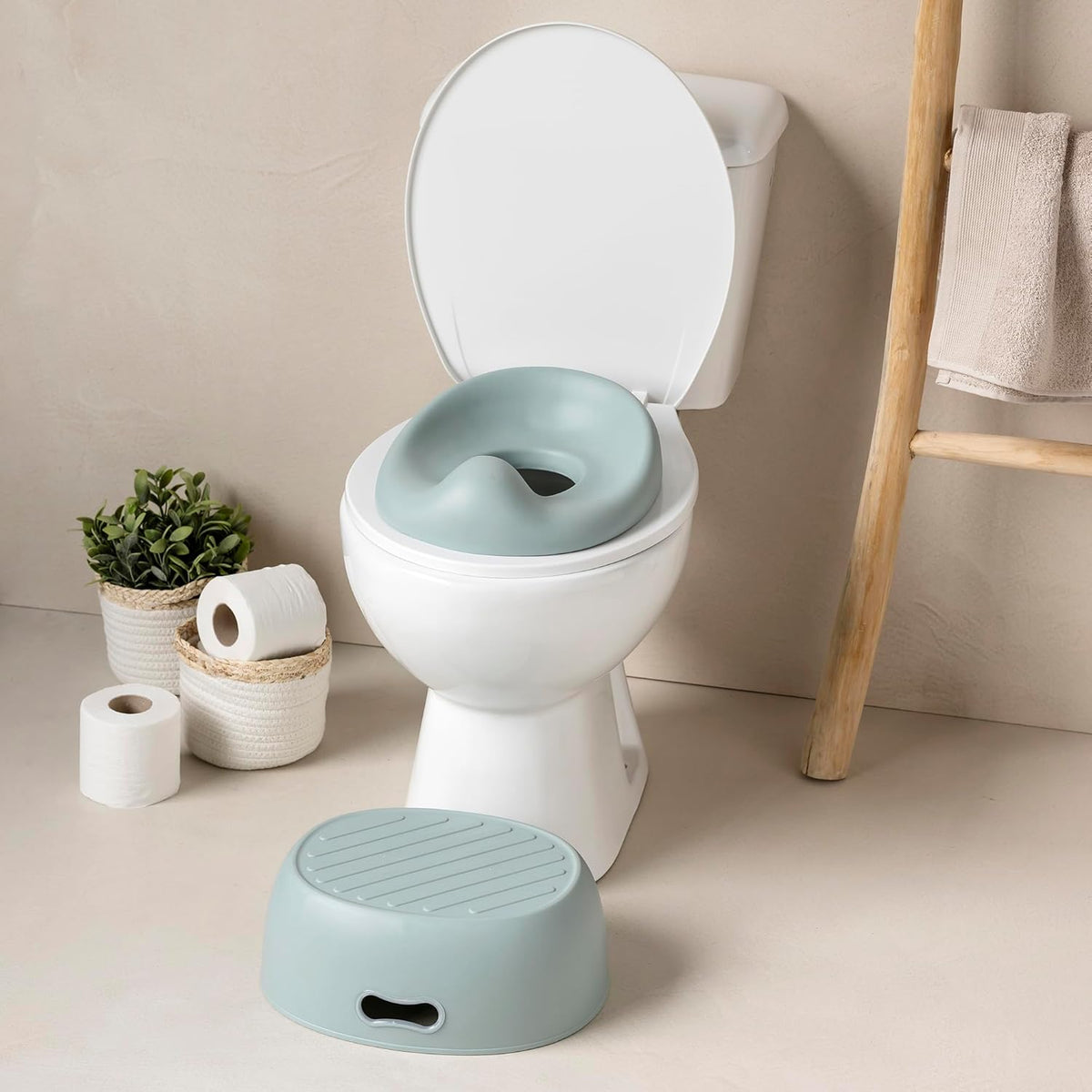 Nattou potty bacio de aprendizagem 3 em 1 verde