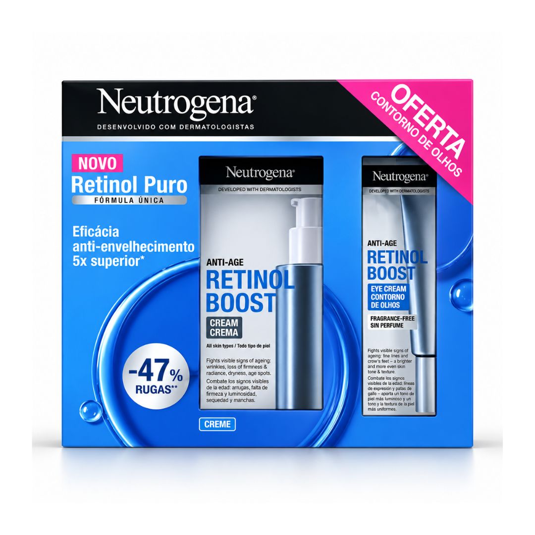 Neutrogena retinol boost coffret creme de rosto (pack duplo 50 ml)