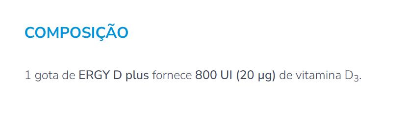 Nutergia ergy d plus 15 ml