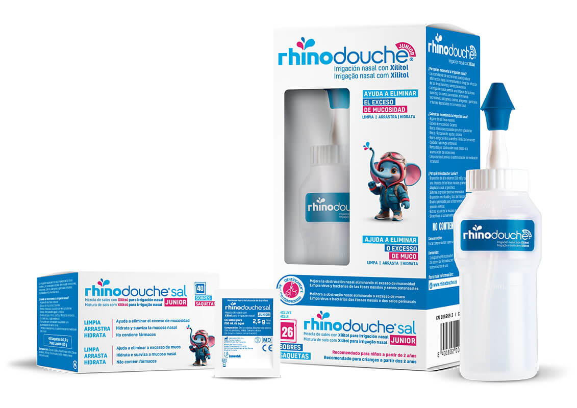 Rhinodouche irrigador nasal júnior 26 saquetas sal júnior