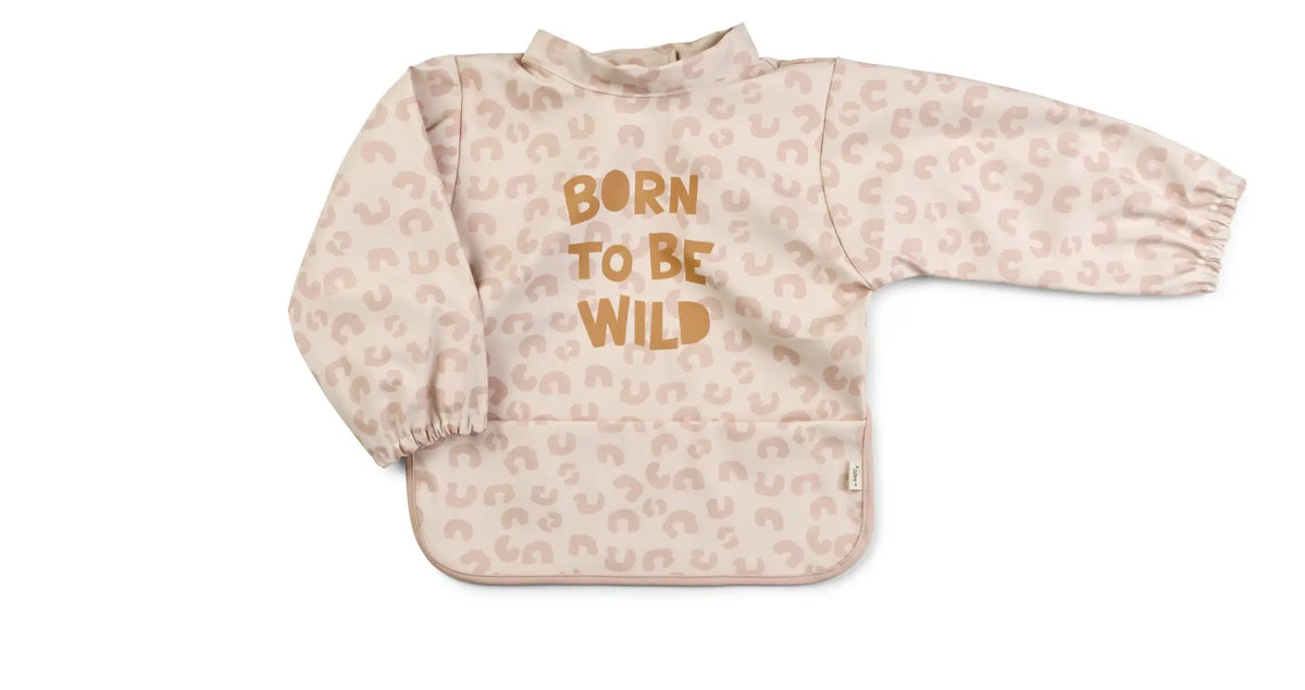 Saro babete impermeável com mangas born to be wild