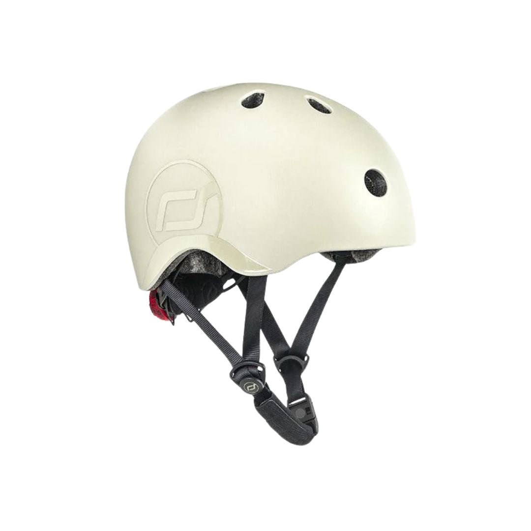 Scootandride capacete infantil ajustável s-m areia +12 meses