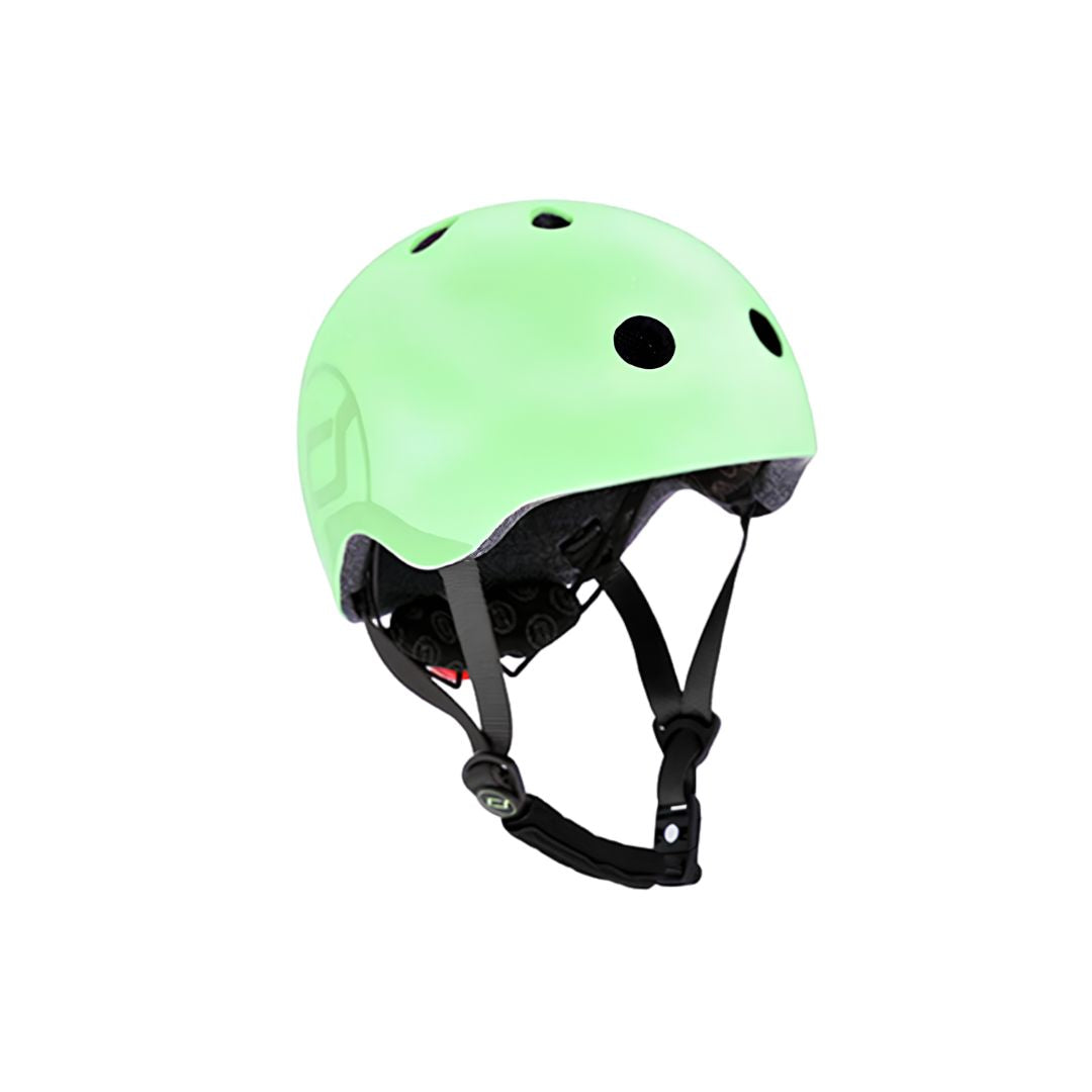 Scootandride capacete infantil ajustável s-m kiwi +12 meses