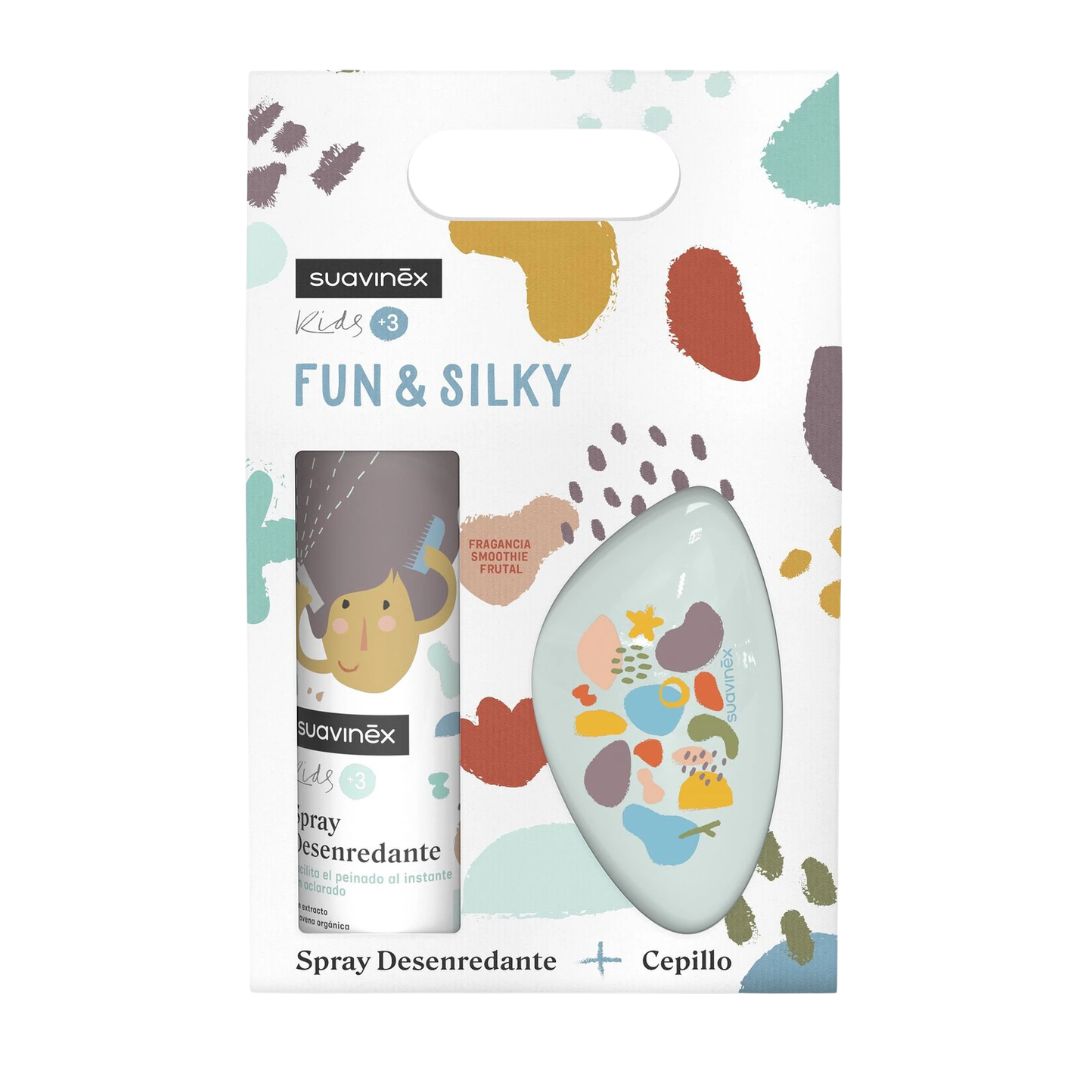 Suavinex kids coffret escova + spray fun & silky