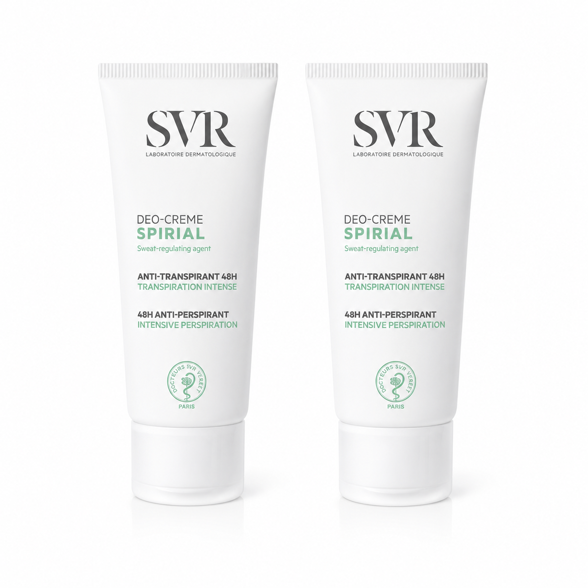 Svr spirial duo creme desodorizante antitranspirante 2x50ml