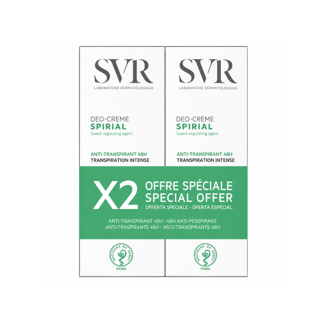 Svr spirial duo creme desodorizante antitranspirante 2x50ml