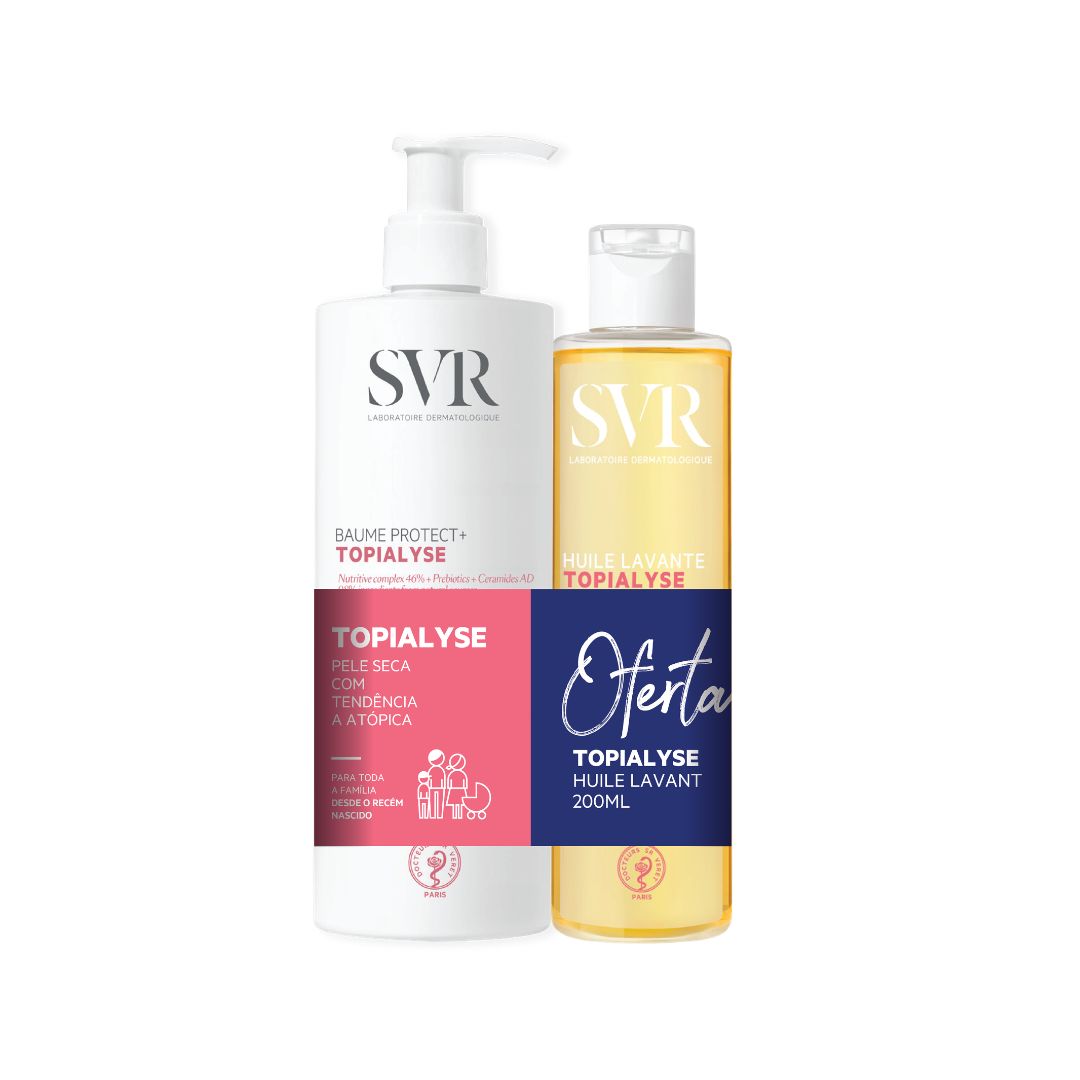 Svr topialyse bálsamo protect+ 400ml + óleo de limpeza 200ml